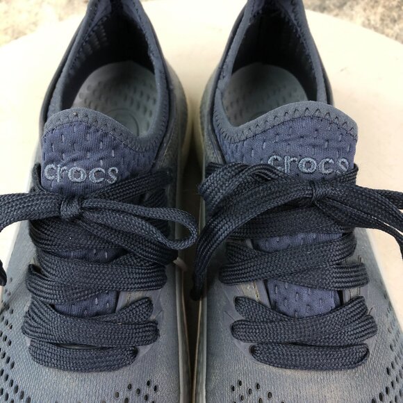 Crocs Men's Size 6 Literide 360 Pacer Blue Lace-Up Lightweight Sneakers 206715 - Picture 5 of 13